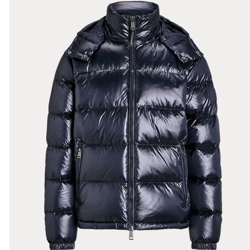 Polo Ralph Lauren Mens Navy Blue Water Repellent Down Puffer Jacket XXL NWT $498